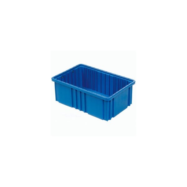 Quantum Storage Systems GEC 153; Plastic Dividable Grid Container - DG93080, 22-1/2L x 17-1/2W x 8H, Blue, PK3 DG93080BL - main
